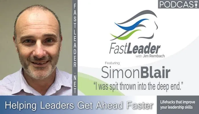 I was spit thrown into the deep end | Simon Blair